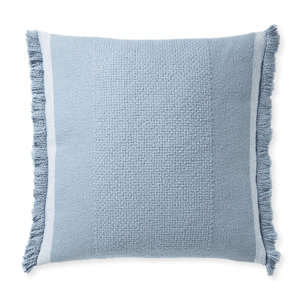Serena and Lily Corfu Pillow Cover 24" SQ Coastal Blue - 2 available